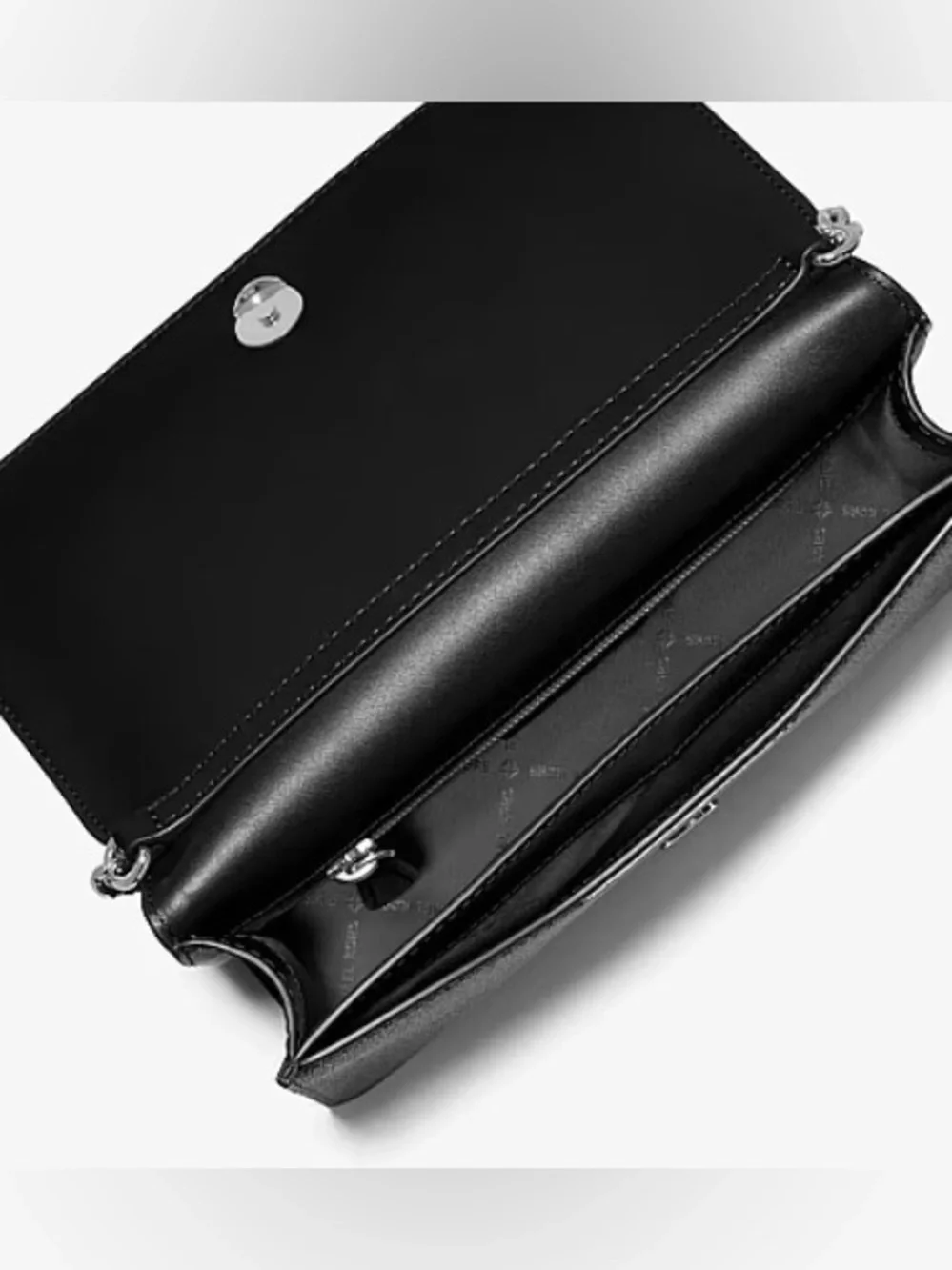 Michael Kors Jet Set Medium Signature Logo Black Signature Logo Crossbody Bag